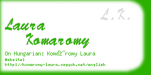 laura komaromy business card